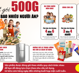 Một gói viên thả lẩu 500g đủ cho bao nhiêu người ăn?